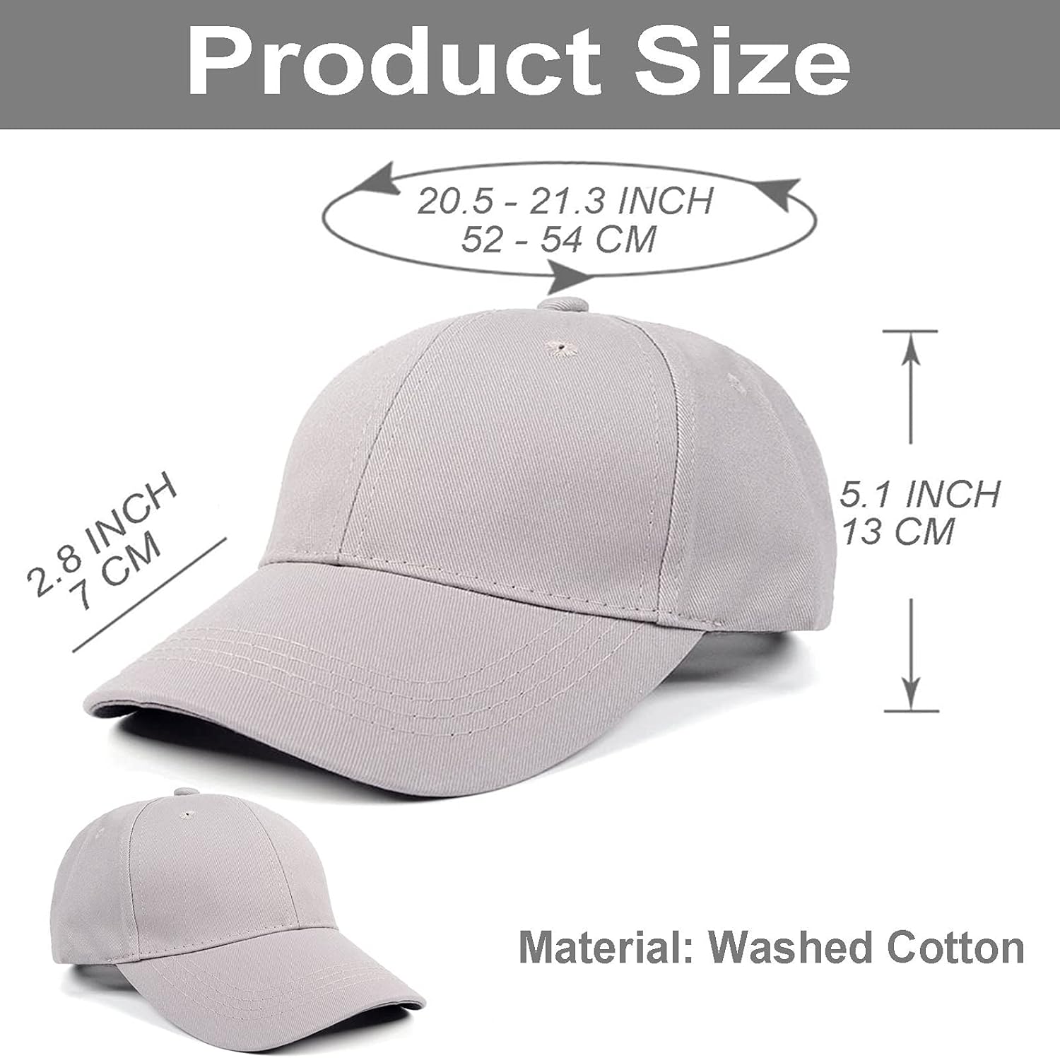 4 Pieces Toddler Baseball Hat Kid Baseball Cap Washed Cotton Adjustable Caps Hats for Boys Girls