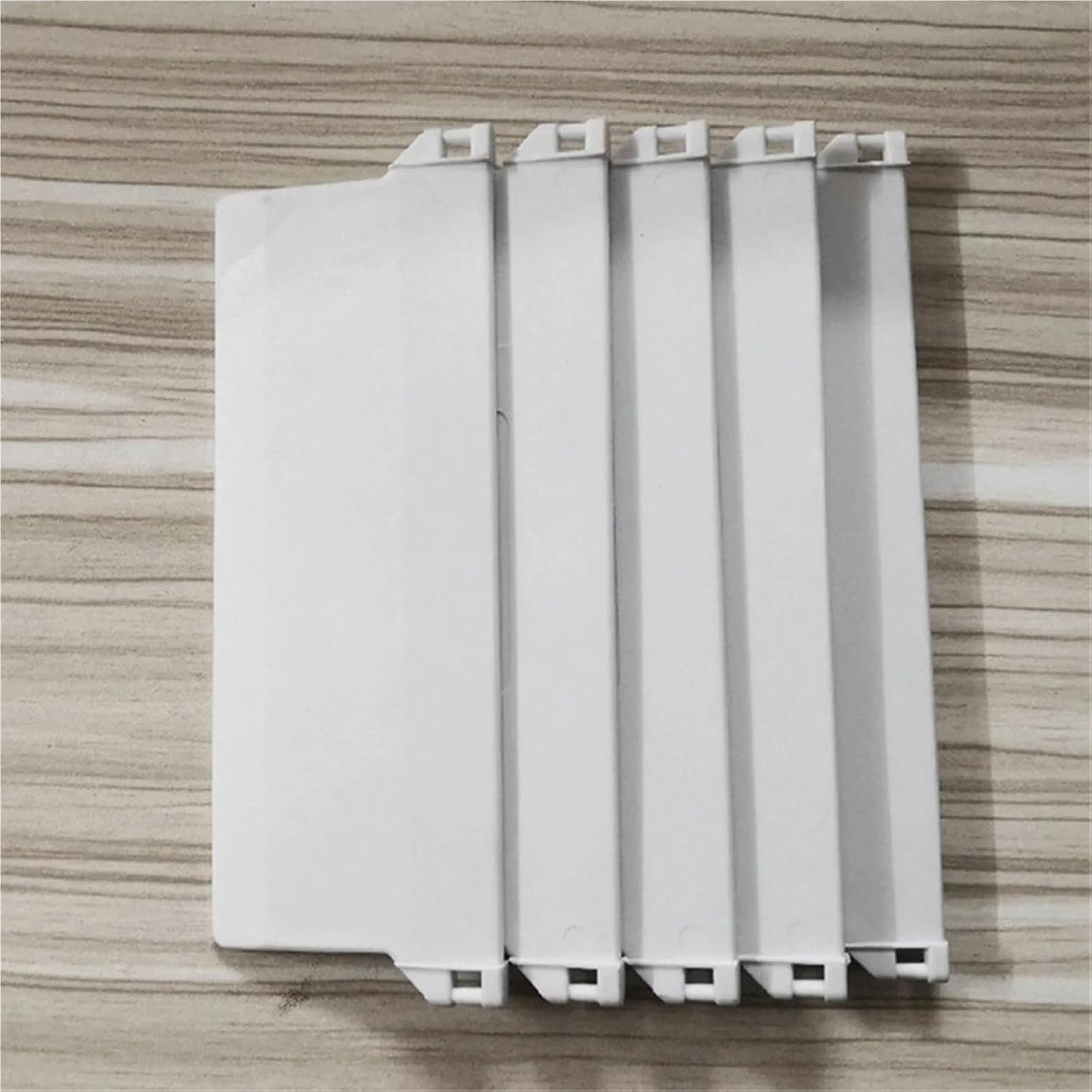 60 Pcs Plastic Base Plate White Vertical Blind Bottom Weight Slats Accessory for Sliding Glass Door Patio Door Window