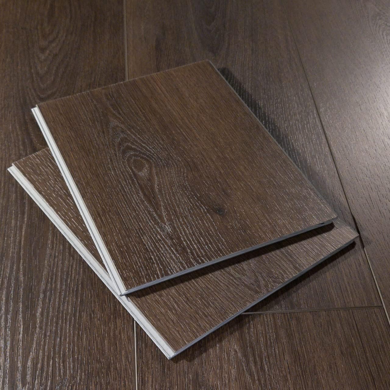 12” Cut Sample Luxury Vinyl Plank Flooring | DIY Click Installation, 40 Mil Wear Layer, Waterproof and Scratch Resistant LVP | Catura Signature