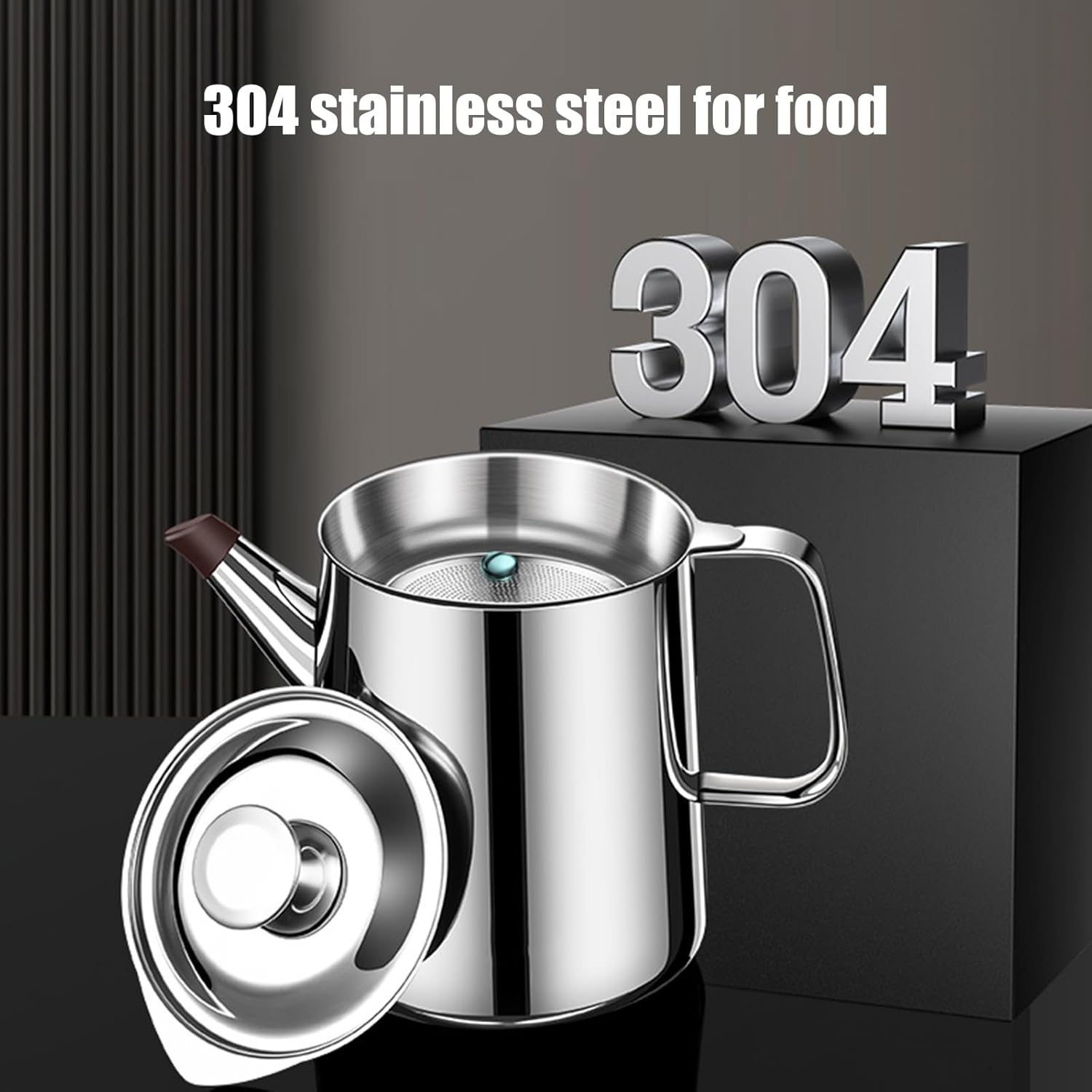 実用的なステンレス鋼304オイルストレーナーの健康調理用大容量のキッチンアクセサリー大容量