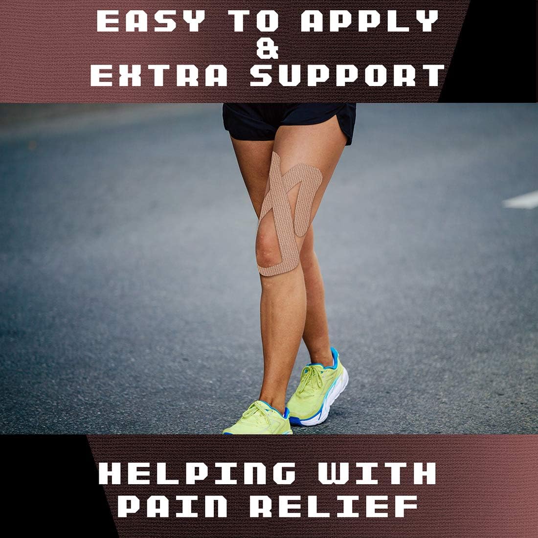 Exclusive Discount 🔥 Sports Kinesiology Tape 10 Pcs Breathable Water Resistant Pre-Cut Sports Tape for Knee, Patella and Meniscus SP156 New Arrivals Sports Kinesiology Tape 10 Pcs Breathable Water Resistant Pre-Cut Sports Tape for Knee, Patella and Meniscus SP156