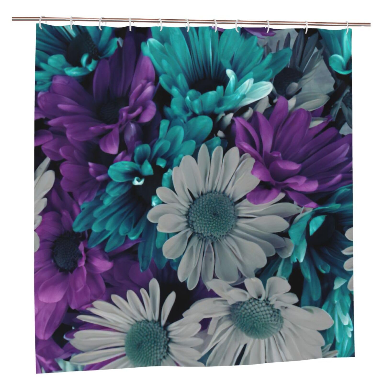 Rideau de douche anti-moisissure en polyester 183x183 résistant à la rouille