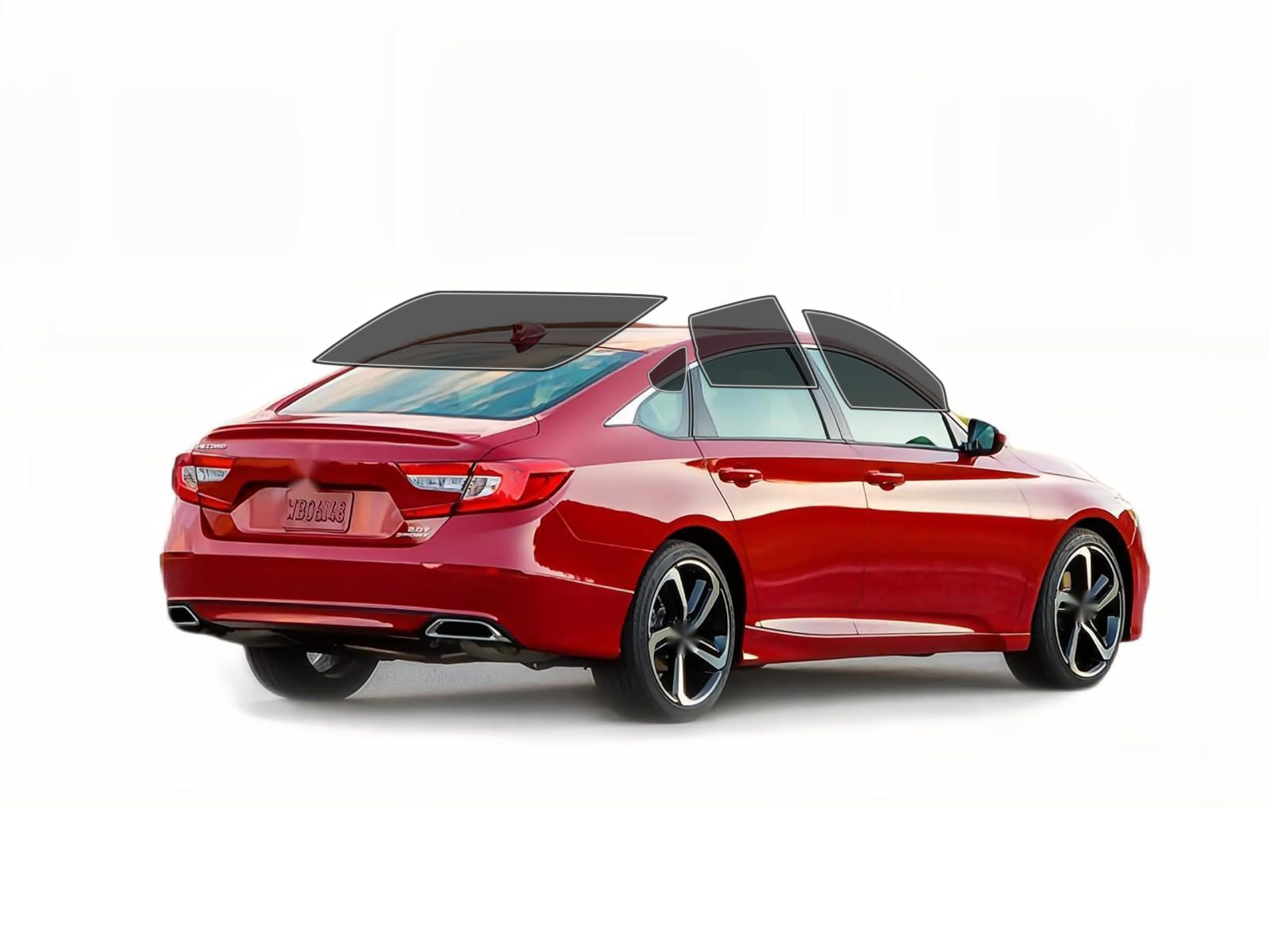 AUTOTEK Precut Windows Tint Film All Sides Cars Sun Blocking Protection Privacy Anti Shatter Glass 2 Ply Film Any Tint Shade kit for Honda Accorc Sedan 2018-2022