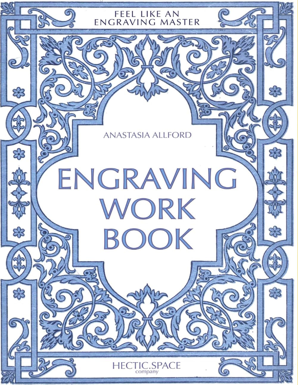 Engraving Art Workbook: 35 Antique Objects For Line Practicing for Stress Relief & Creativity