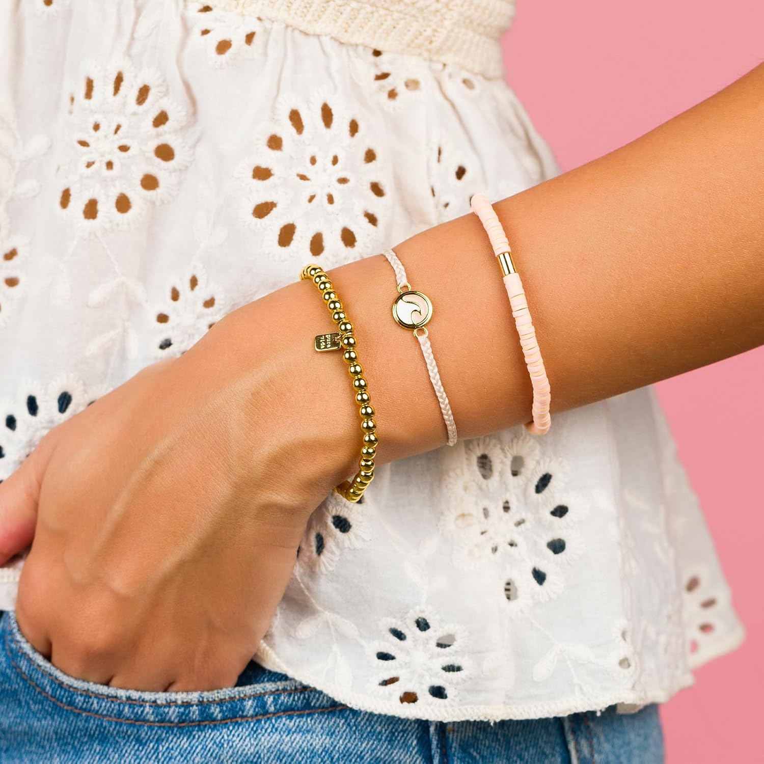 Pura Vida Bracelets Pack Blushing Sunrise Style Pack - 3-Piece Bracelet Stack - Image 3