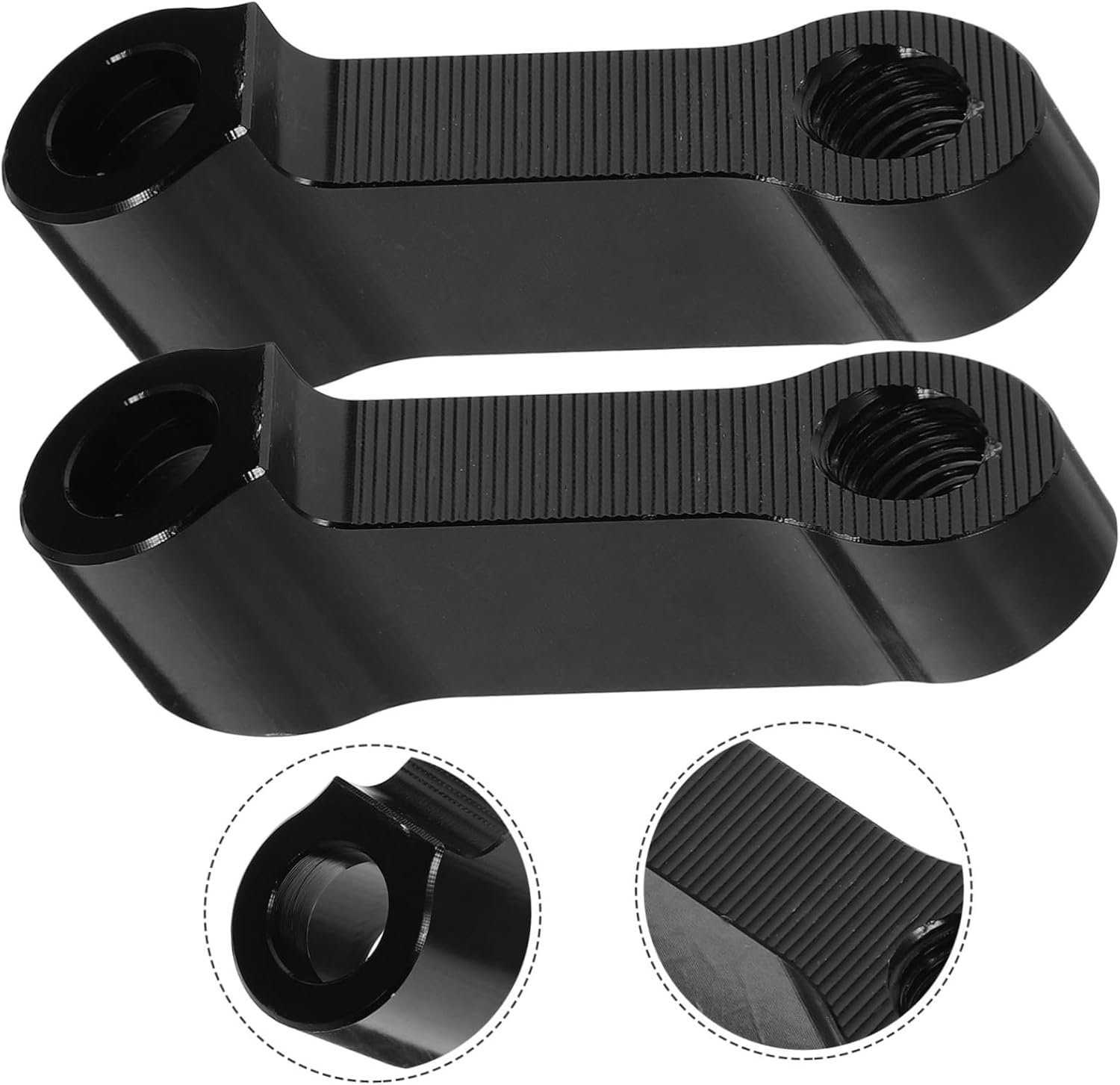 Gatuida 4sets Motorcycle Rearview Mirror Extension Brackets Motorcycle Mirror Adapter for Enhanced Visibility and Stability Screw Mounting for Safe Riding