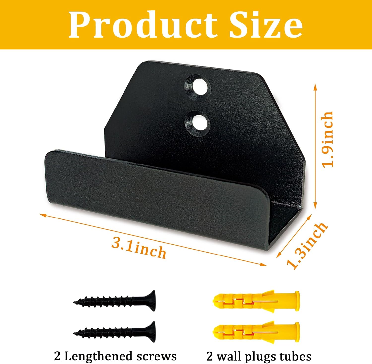 Wall Mount Metal Hanger for Dewalt 20V Leaf Blower, Fit for Only DCBL722 Models, Leaf Blower Attachments Tool Holder & Hook Mounting, Heavy-Duty Garage Vacuum Wall Mounted Bracket (Matte Black,1pack) - Image 2