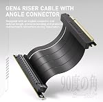 EZDIY-FAB Vertical GPU Mount with High-Speed PCIE 4.0 Riser Cable, ARGB Module, 115mm/4.52in Flexible Extension, 90 Degree Connector, Only Compatible to Full-Opened PCIe Slots-Black-YIHPI344-2