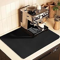 Vista 1 de Coffee Mat for Countertops ,Coffee Bar Accessories Fit Under Coffee Maker Espresso Machine, Absorbent Hide Stain Rubber Mat for Countertop ,Dish