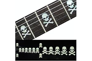 Inlay Sticker Fret Markers for Guitars & Bass - Skull with Crossbones...
