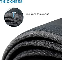 Vista 4 de Protector para tablero para Toyota Camry Accesorios 2007 2008 2009 2010 2011, protector de tablero personalizado de almohadilla de vellón (negro)