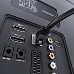 KabelDirekt – Câble réseau – 5Gbps, pour la vitesse maximale de l'Internet fibre-optique – 95ft/30m, Disponible en 1-100ft – Ethernet & LAN Câble pour Gigabit Networks, Routeur/Modem, RJ45 (Noir/Argent)