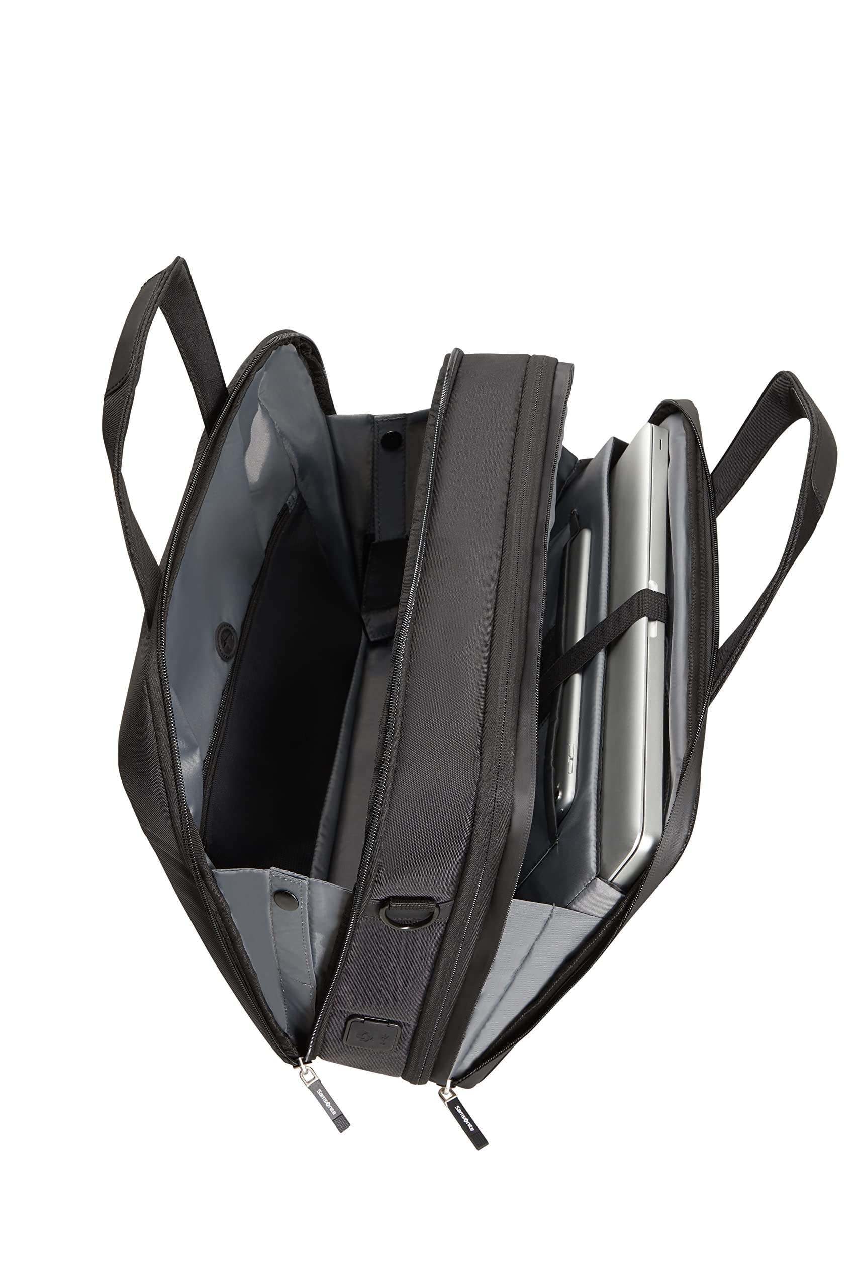 Samsonite Litepoint - borsa per laptop espandibile 15,6 pollici, 40,5 cm, 17,5/22 L, nero (nero)