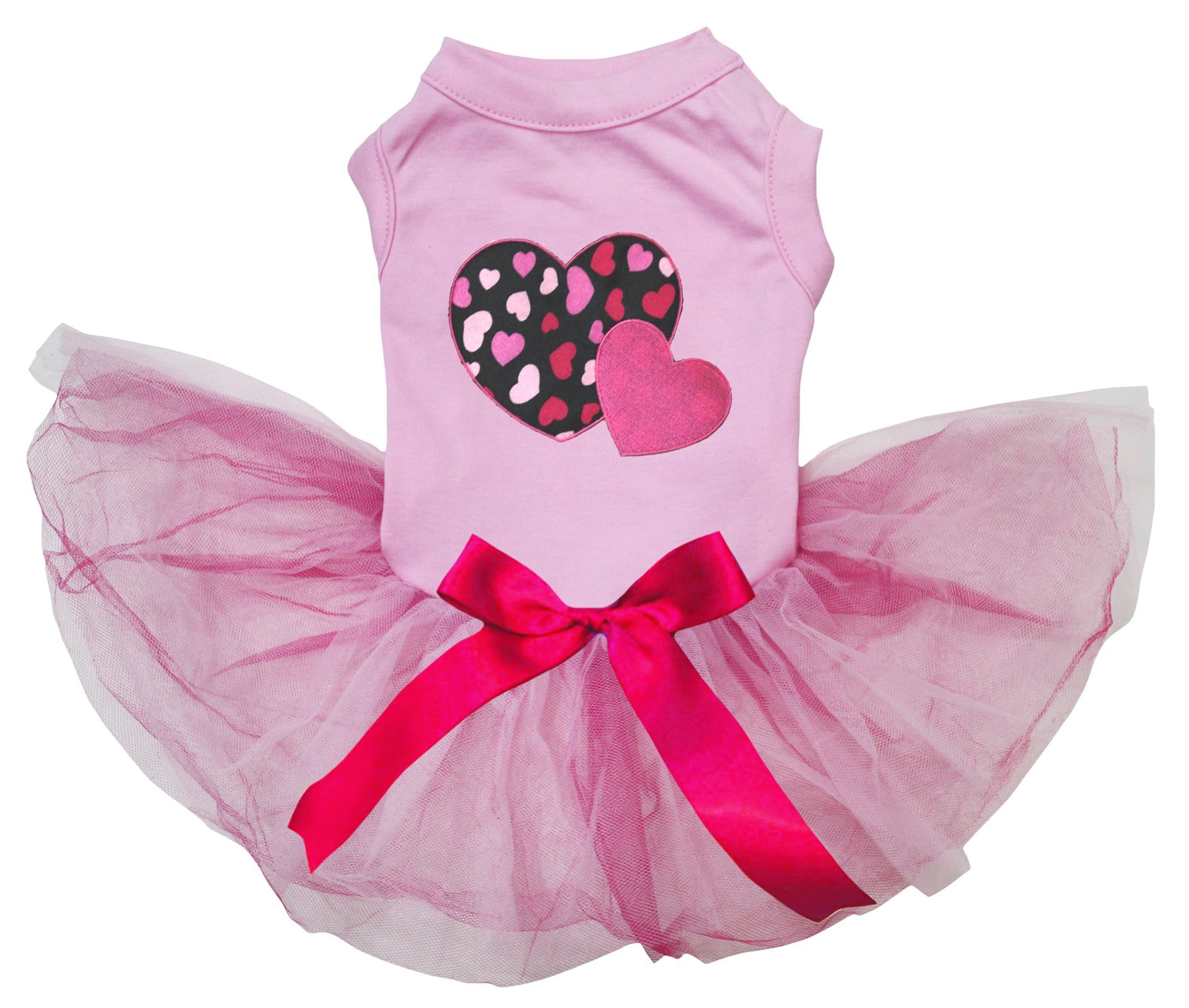 Robe pour chien rose à cœurs XXXL pour les balades
