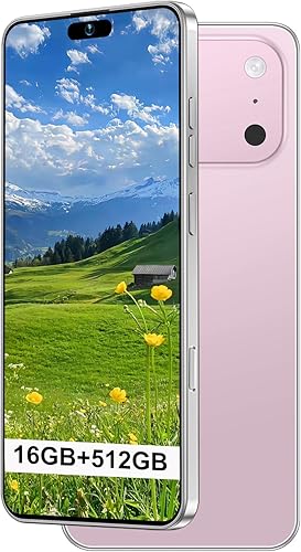 17PM 16GB+512GB 6.99 pulgadas, pantalla HD, teléfono celular desbloqueado, Android 15, batería 7000mAh desbloqueado el teléfono, desbloqueo de botón