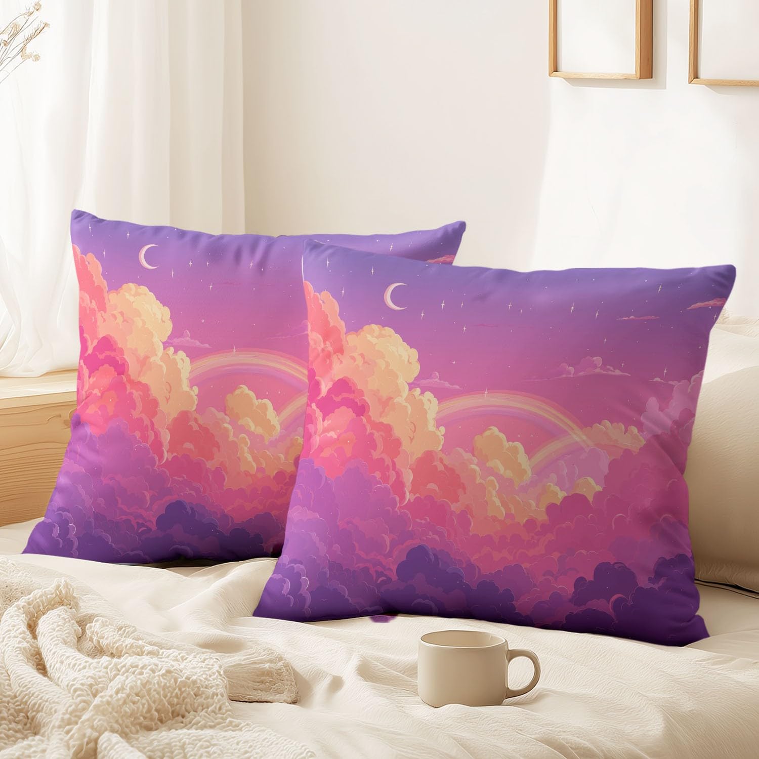 Housse de coussin doux pour apaiser l'ambiance de la chambre d'enfant ou du salon