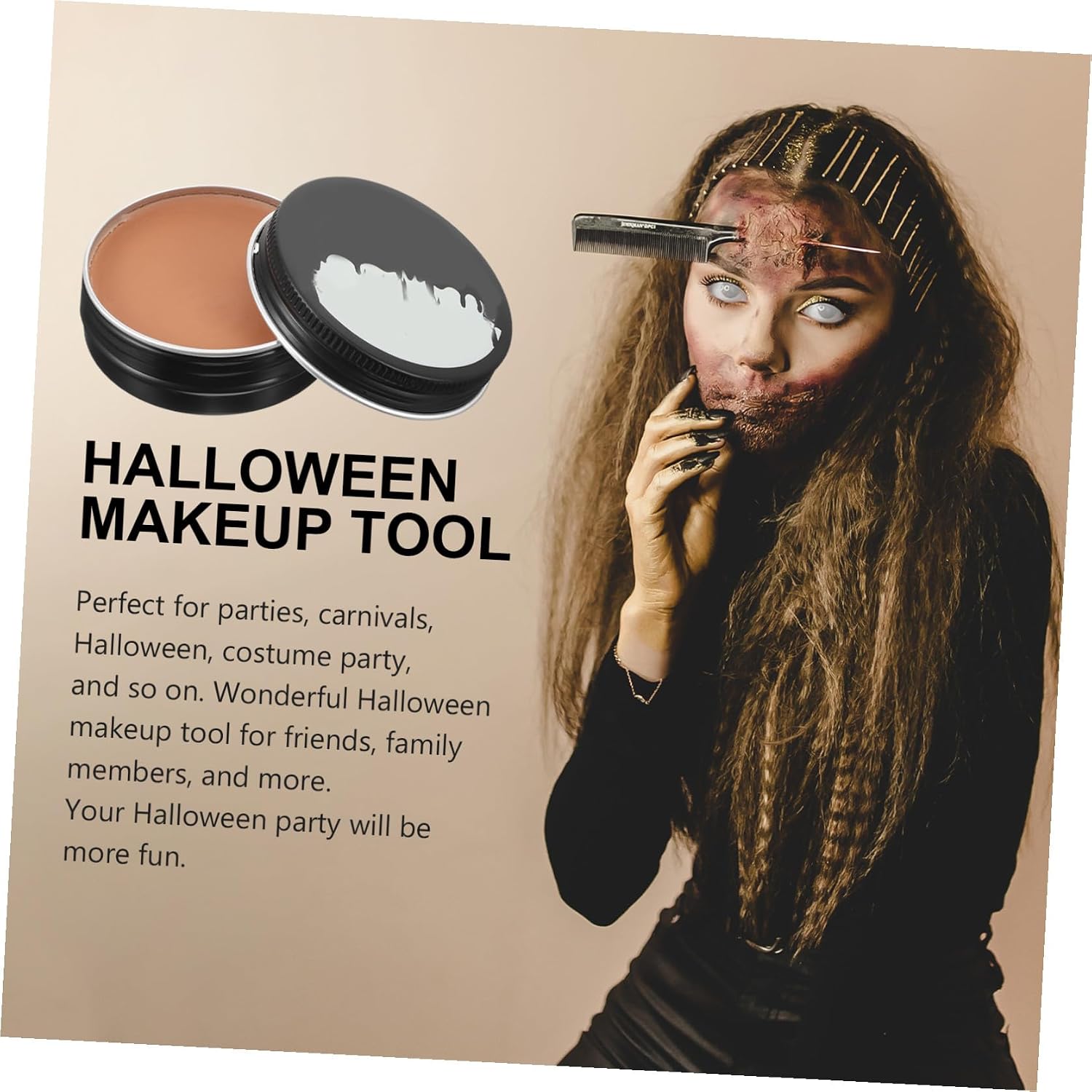 NOLITOY Safe Skin Wax for Makeup Practice Face Scar Filler Makeup Wax for Halloween