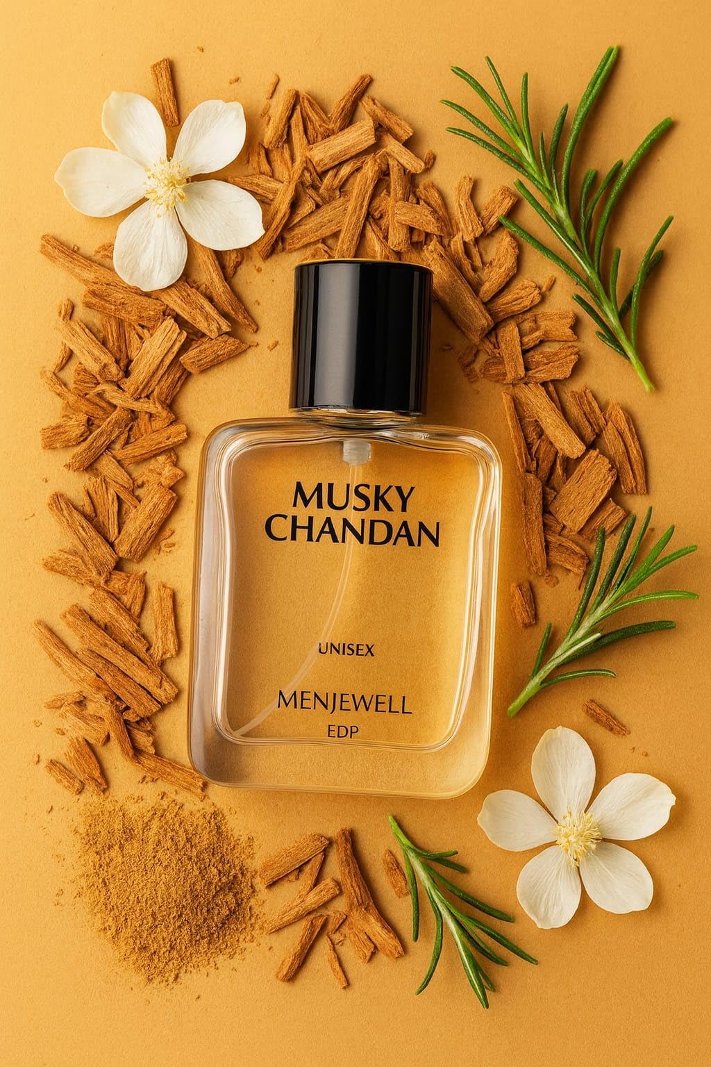 Menjewell Musky Chandan Perfume For Men | Luxury Perfume with Long Lasting Fragrance | Travel Friendly | Mini Perfume Lightweight Spray (50 ML)-picture-44