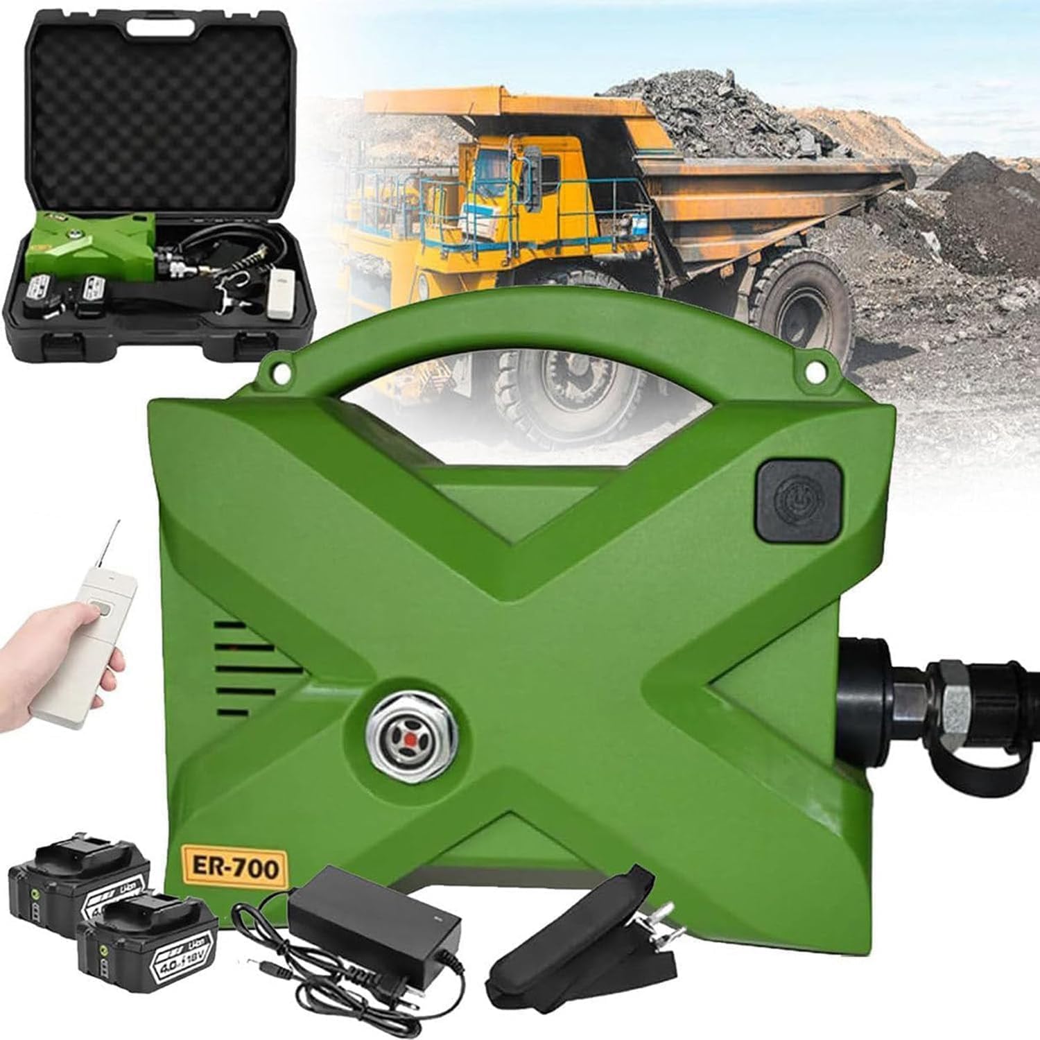 Unidad de potencia de bomba hidráulica eléctrica, 70 mpa 10152 psi, doble efecto con control remoto, correa, cable de 10 m para perforación y doblado.