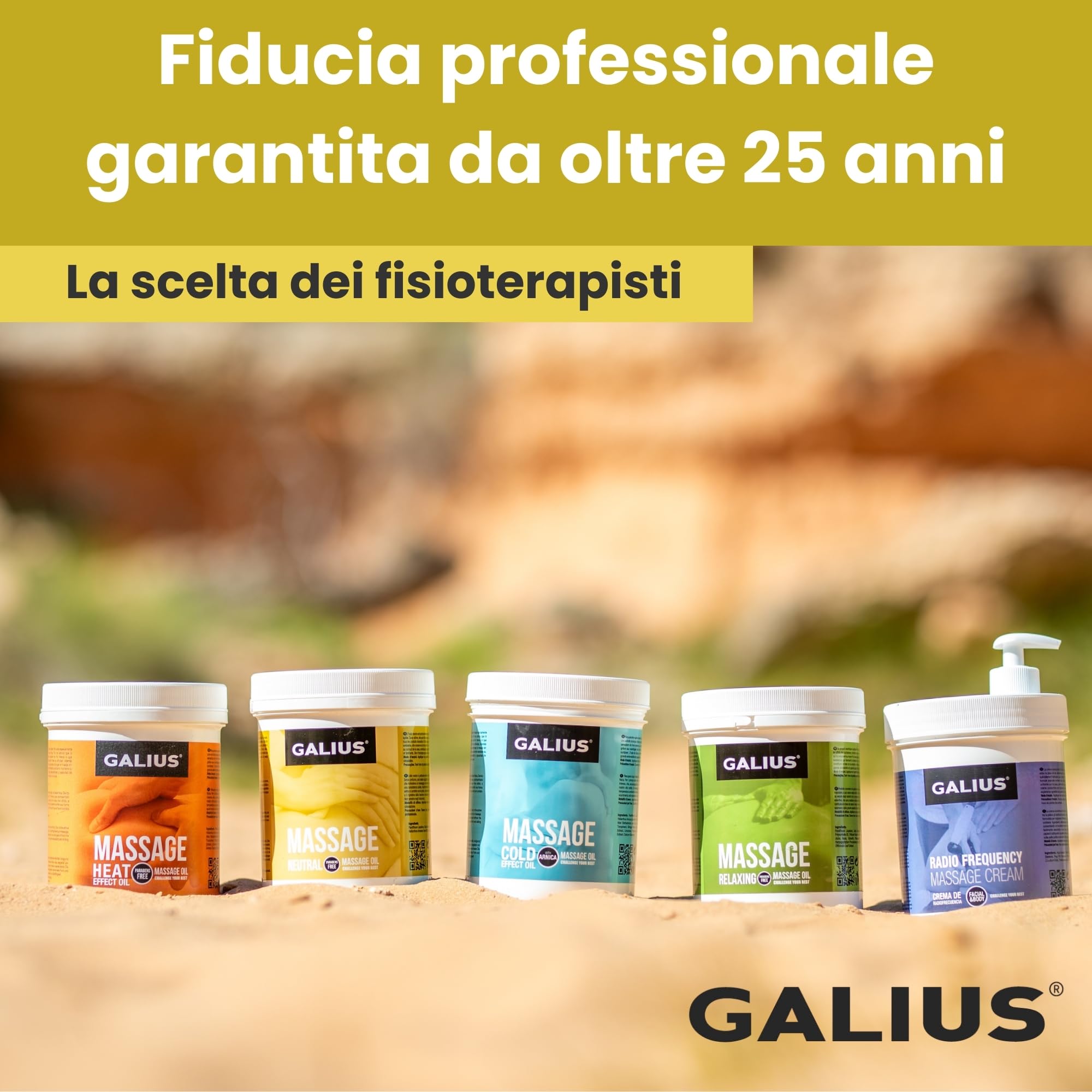 Galius - Olio Sólido Neutro - Olio Essenziale per Massaggi - Oli Essenziali di Lunga Durata e Stendibilità - Olio Corpo Antimacchia per Professionisti e Atleti