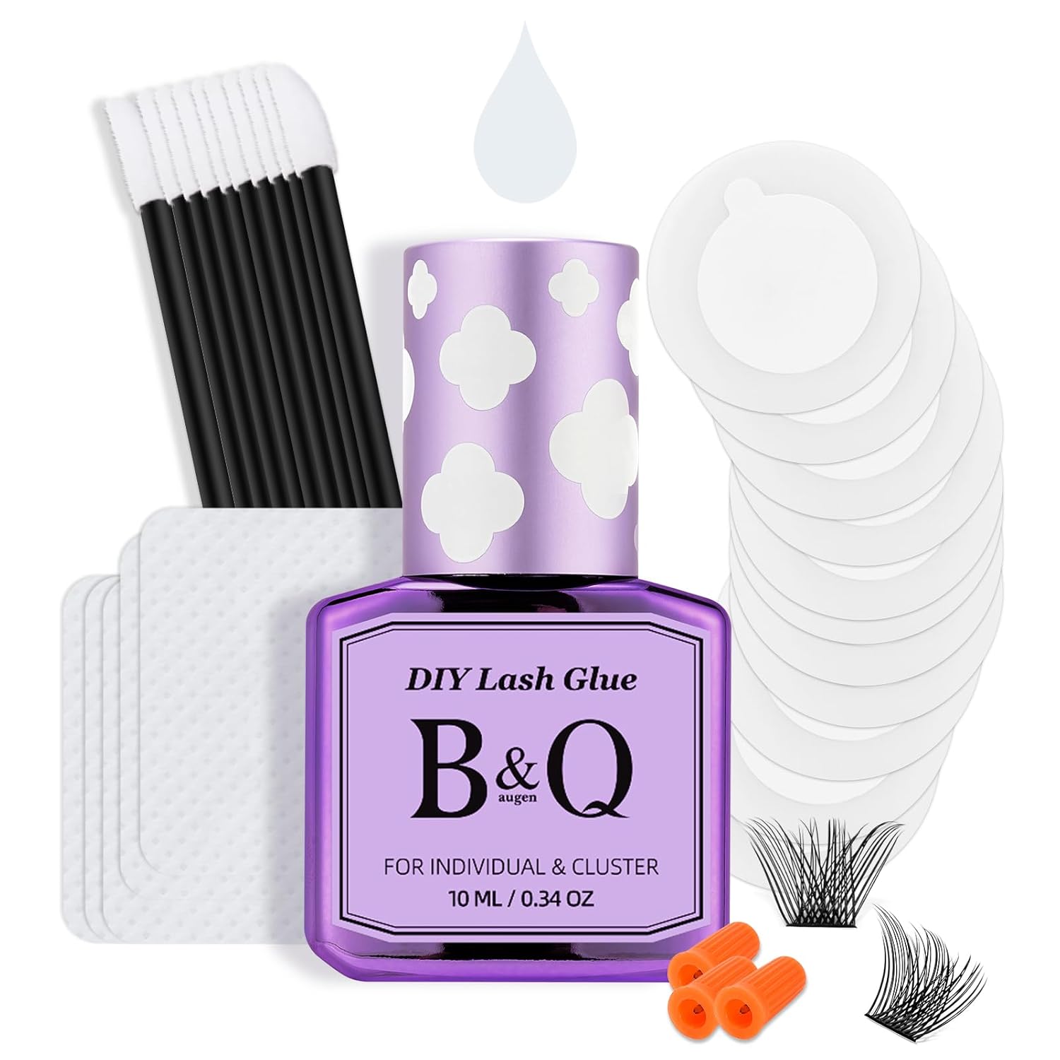 Lash Clusters Glue 10 ML B&Q LASH Bond Long Lasting False