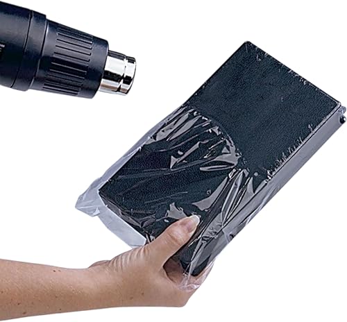 Clear PVC Heat Shrink Wrap Packaging Bags, 40 Microns, 25X40cm, for Sealing Shoes, Boxes, Crafts, Pack of 10