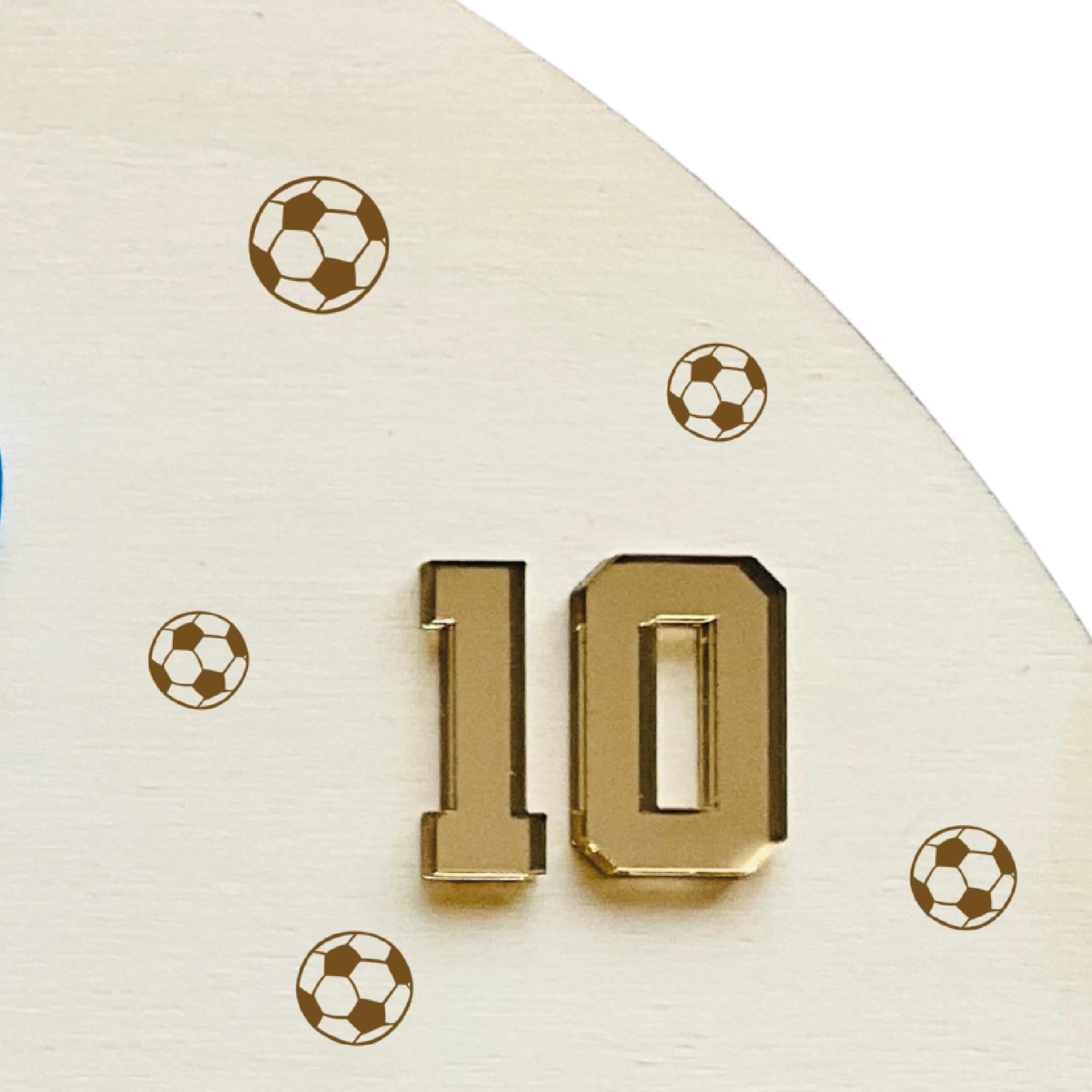 Genérico Ideas CAÓTICAS | Medallero de Fútbol Personalizado para Niños/as y Jugadores/as. Personalizado con Nombre y número en acrílico. Regalo para Deportistas. Fabricado en España.