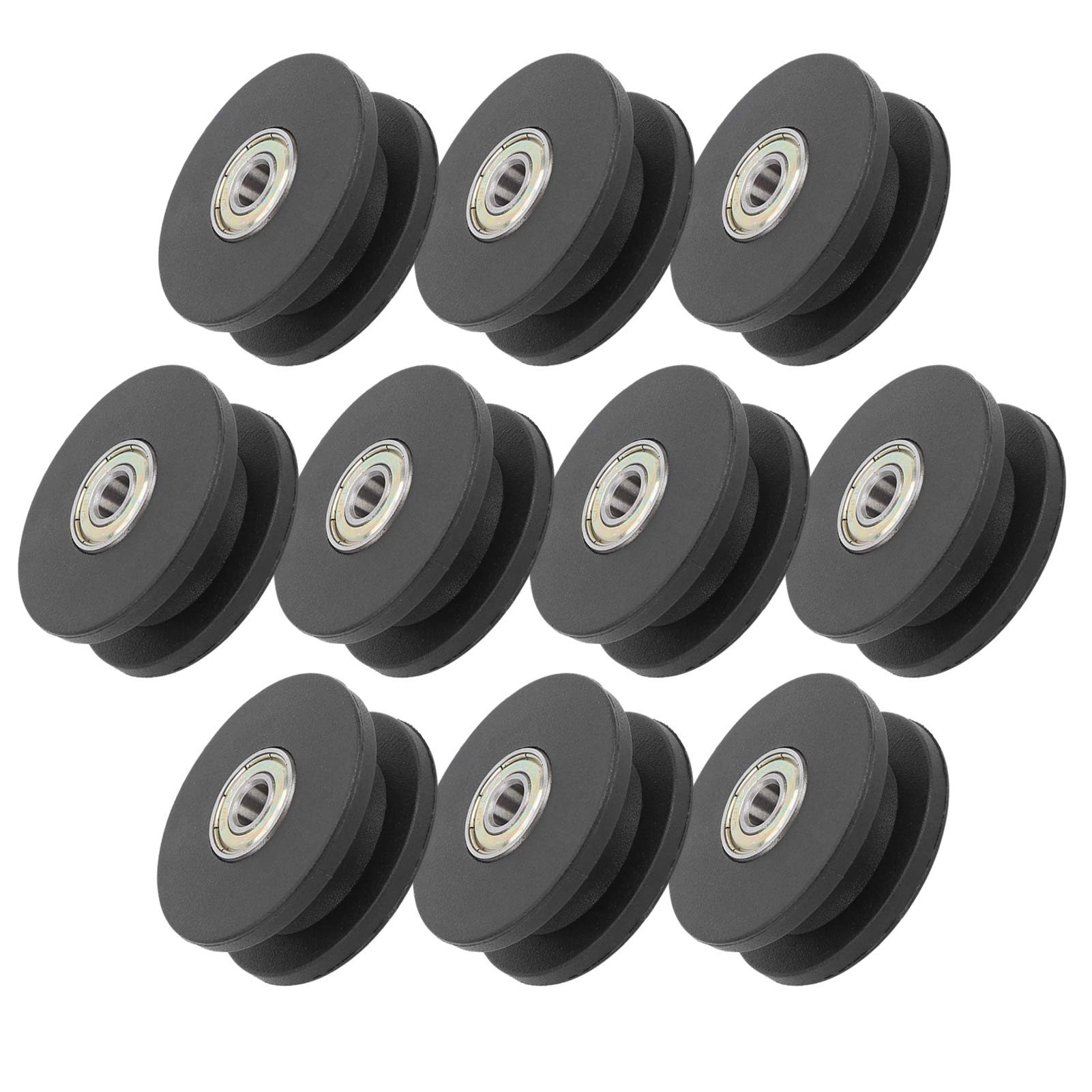10 Pz 50mm Cuscinetto in nylon Ruota Puleggia Cuscinetto Fitness Sostituzione Ruota Puleggia Attrezzatura da palestra a casa Attacchi per macchine Esercizio Accessorio per allenamento della forza