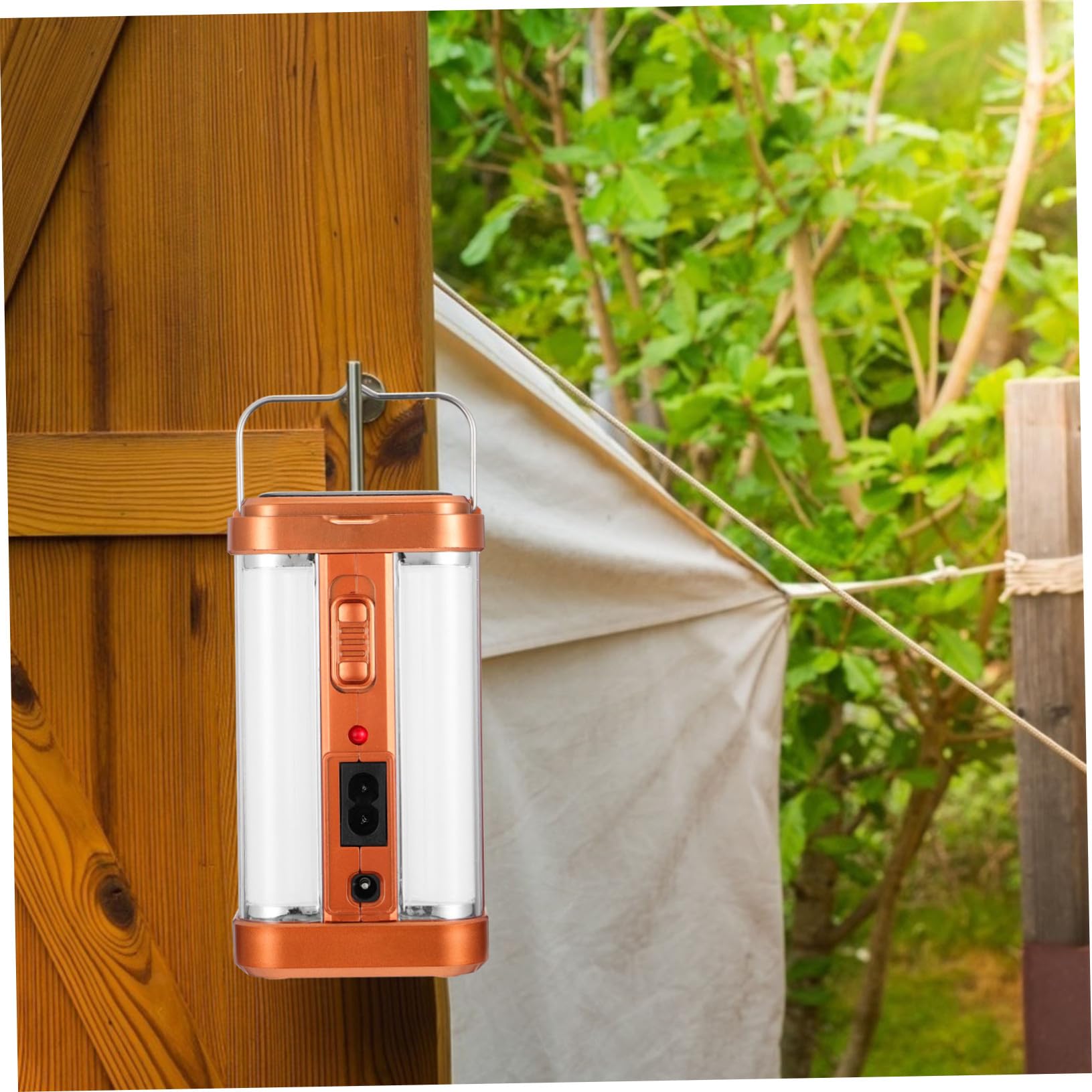 Lámpara de Camping Portátil 4v 1100mah Iluminación de Cuatro Lados Lámpara de Exterior Abs Ligera y Recargable para Acampar al Aire Libre