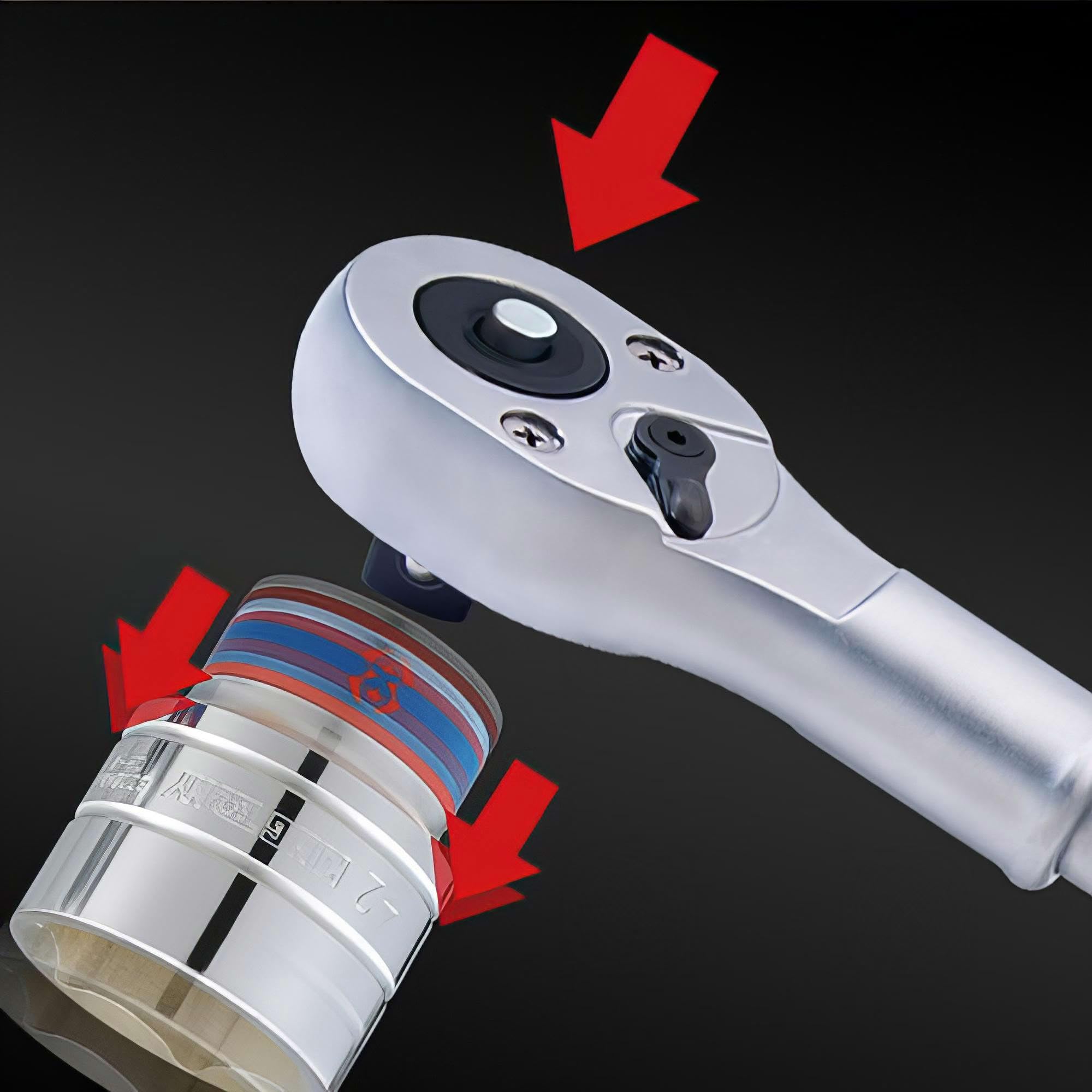 Carraca reversible 3/4" 500mm 24 dientes Salud y cuidado personal