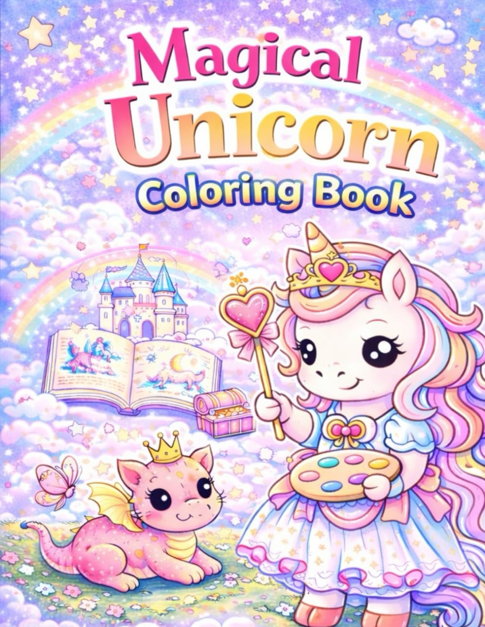 Magical Unicorn: Coloring Book