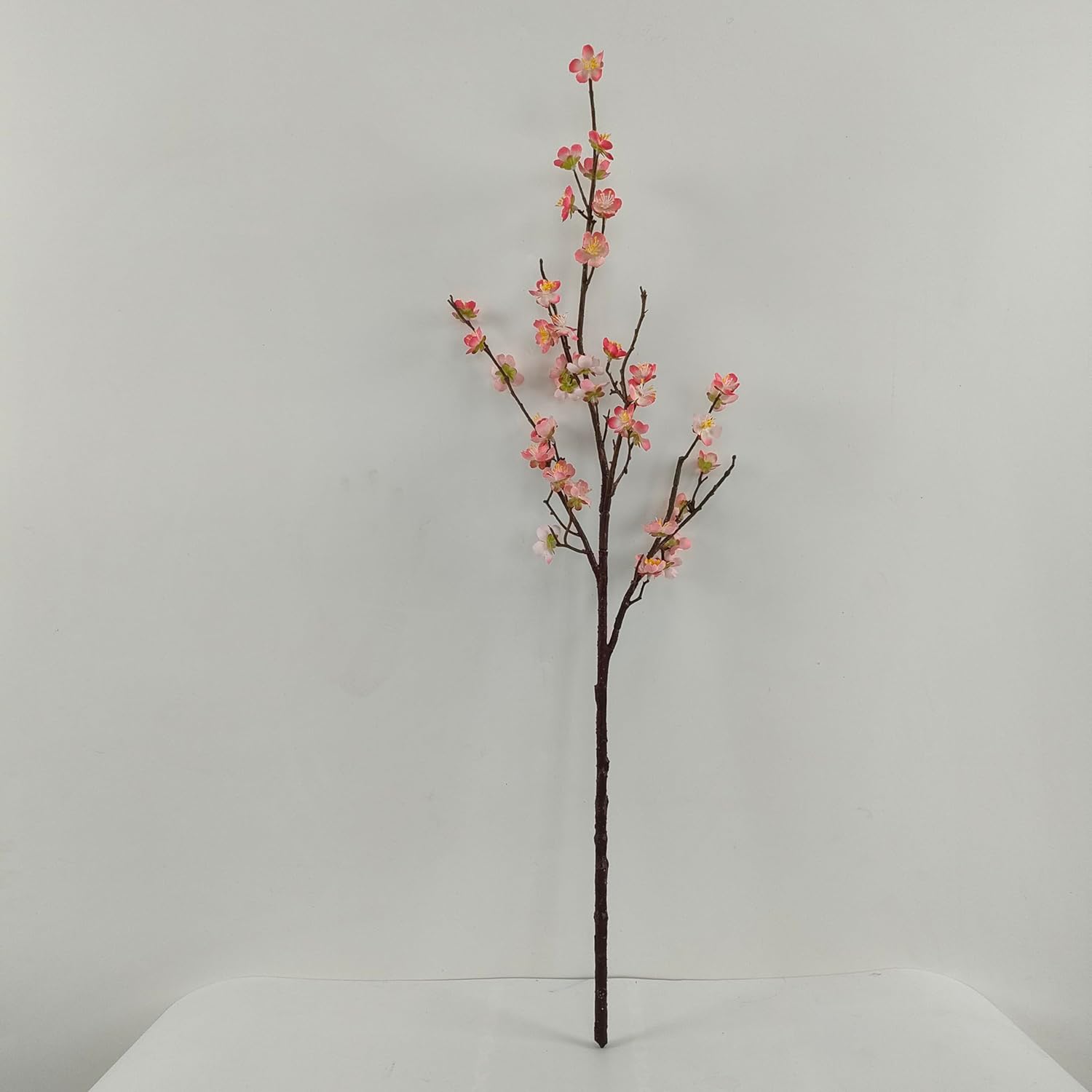 Plum Blossom Flowers,6 Pcs Artificial Light Pink Cherry Blossom Silk Flowers,Fake Cherry Stems,Faux Cherry Blossom Branches for Home and Office Decor (Light Pink, 6)…