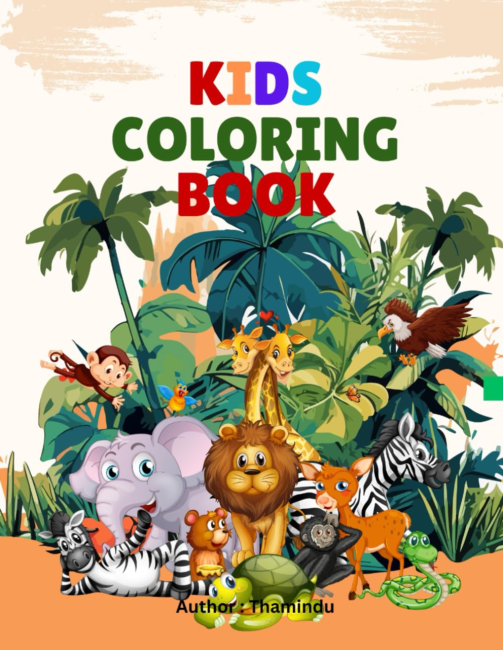 Wild & Cute Animals Coloring Fun books for kids Aged 3 to 6