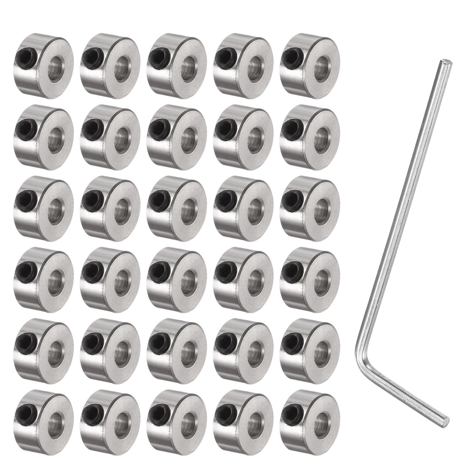 Nickel Plated Shaft Collars - 12 Pack -14