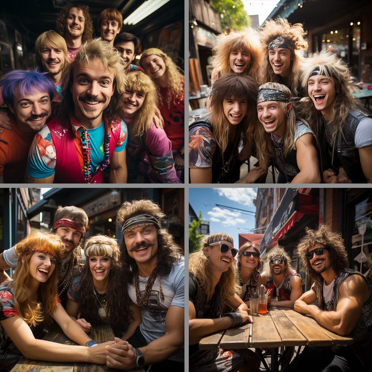 Generic Blonde Mullet Wig|Adult Men's Funny Wigs|Pop Rock Wig|Joe Dirt Wig for 70s & 80s|Cosplay & Party Wig - Image 3