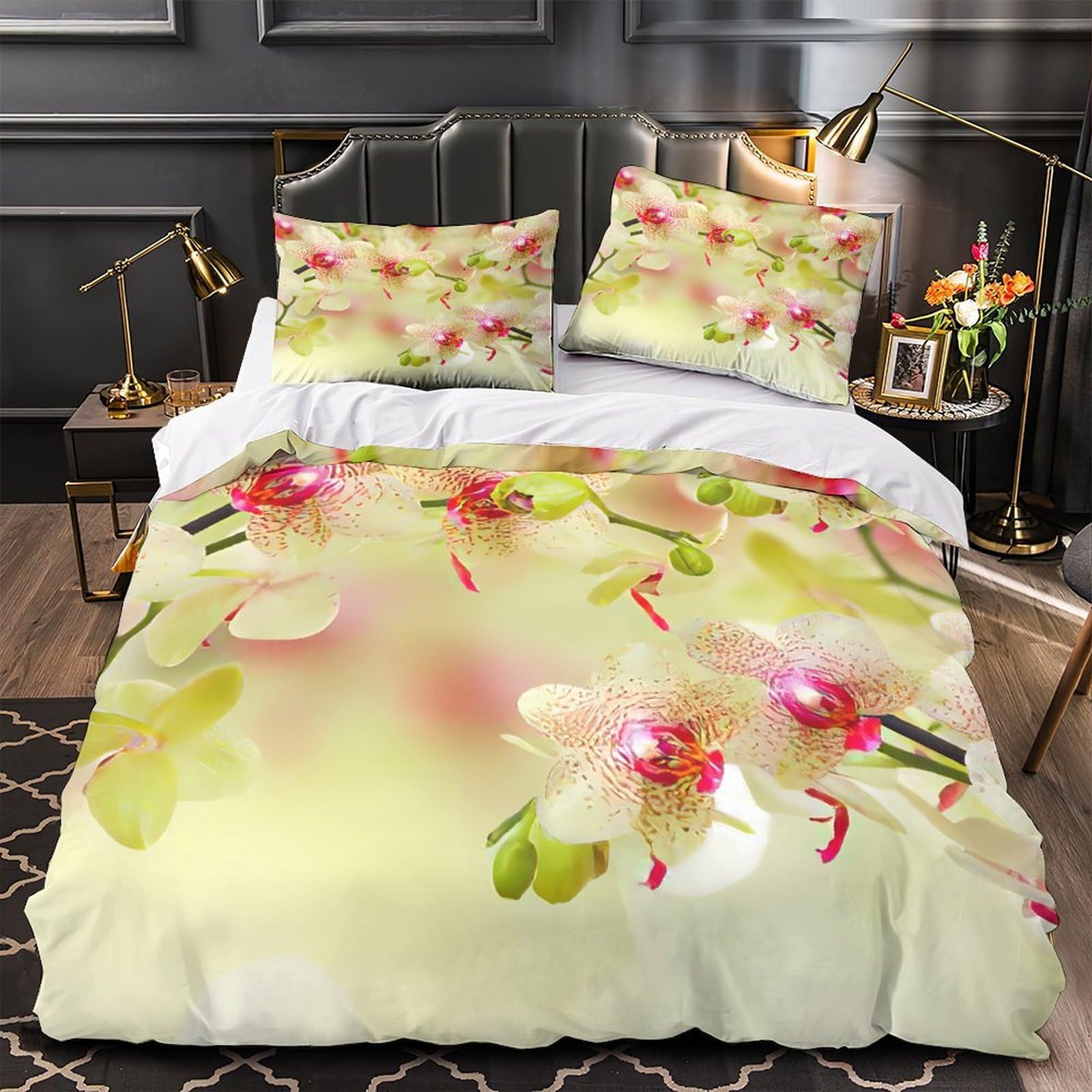Housse de couette orques hypoallergénique microfibre