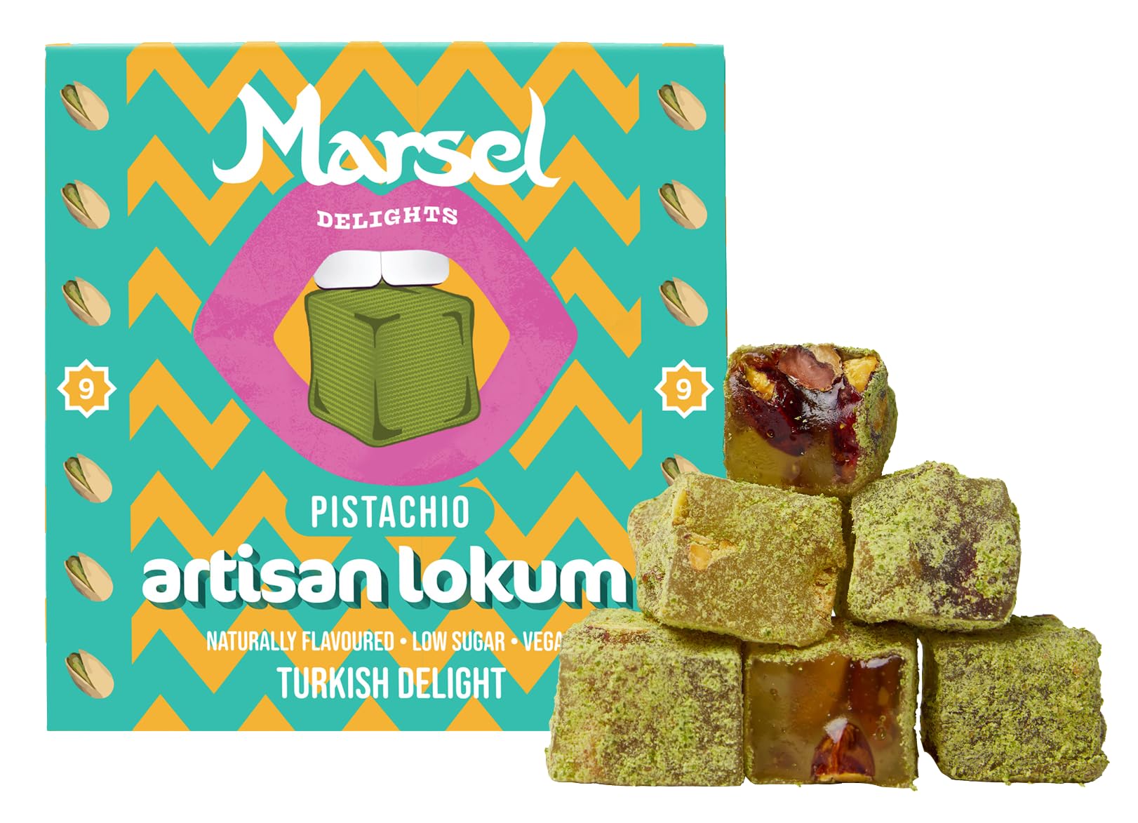 Marsel Delights Artisanal Turkish Delight – Pistachio