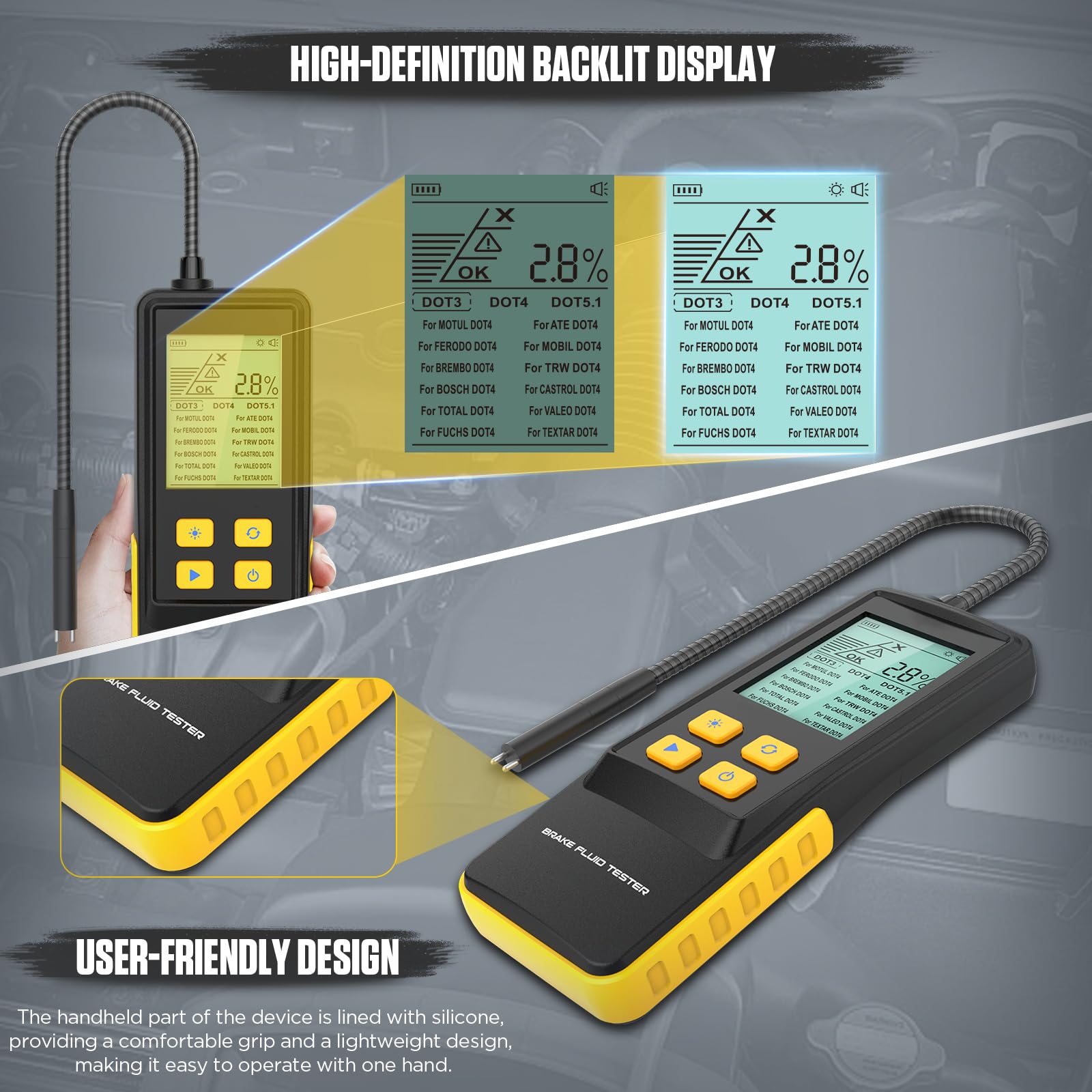 BGS 74420 Remvloeistoftester | voor DOT en ENV | Automotive Line