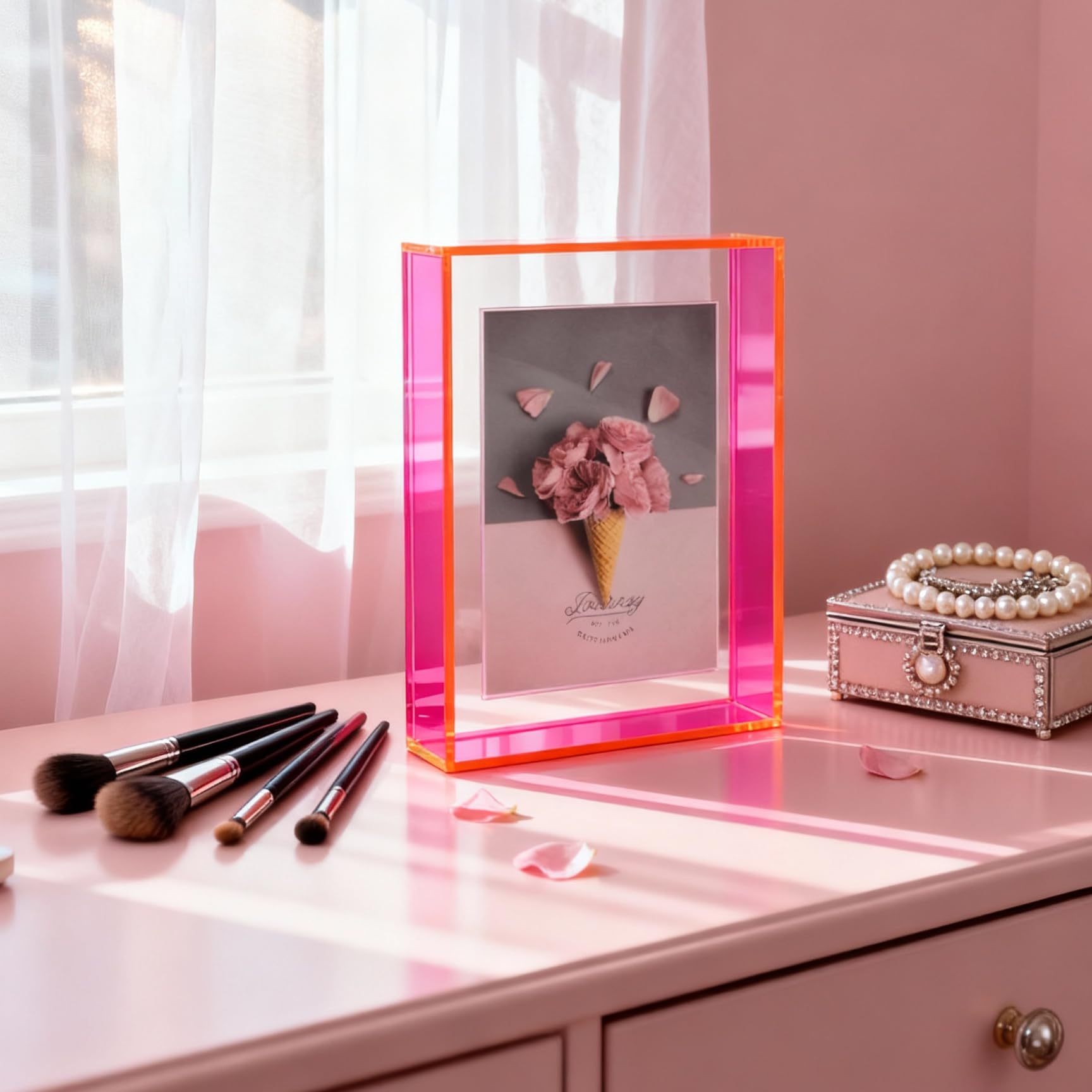 3D-fotolijst om te vullen, objectlijst, hout, lichtgevende fotolijst 3D-fotolijst om te vullen, objectlijst, hout, lichtgevende fotolijst