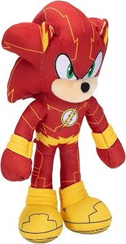 Sonic The Hedgehog DC Comics Sonic as The Flash and Silver as Green Lantern 9 Plush 2-Pack