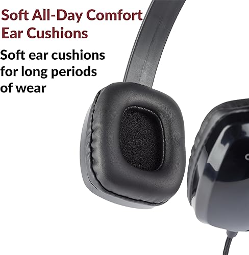 Miniatura 5 de Cyber Acoustics Auriculares estéreo USB para PC y otros dispositivos USB en la oficina, el aula o el hogar (ACM-6005C)