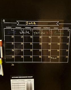 Amazon.com : Magnetic Chalkboard Calendar for Fridge - [11