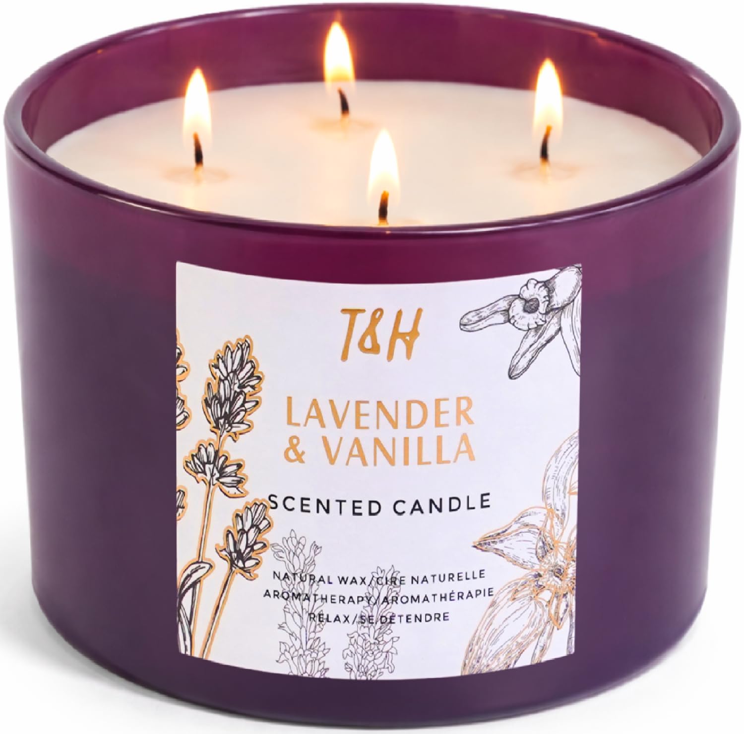 T&H Lavender Vanilla Candle