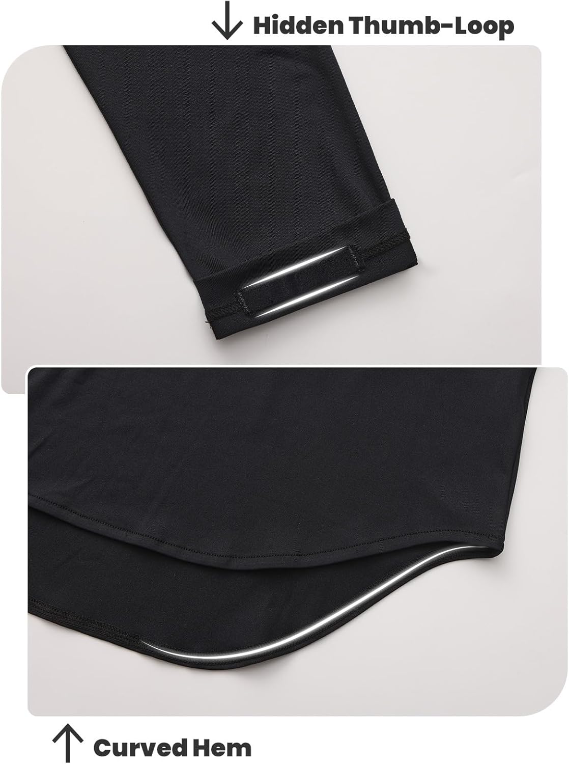 MOHEEN Women's Long Sleeve Workout Tops, Sun Shirts Stretch Quick Dry Gym Running Hiking Shirt - Image 5