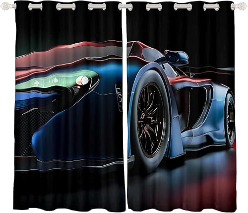 Miniatura 7 de Feelyou Cortina térmica para niños, dormitorio, tratamiento de ventanas, adolescentes, videojuegos, decoración del hogar, cortinas de ventana para