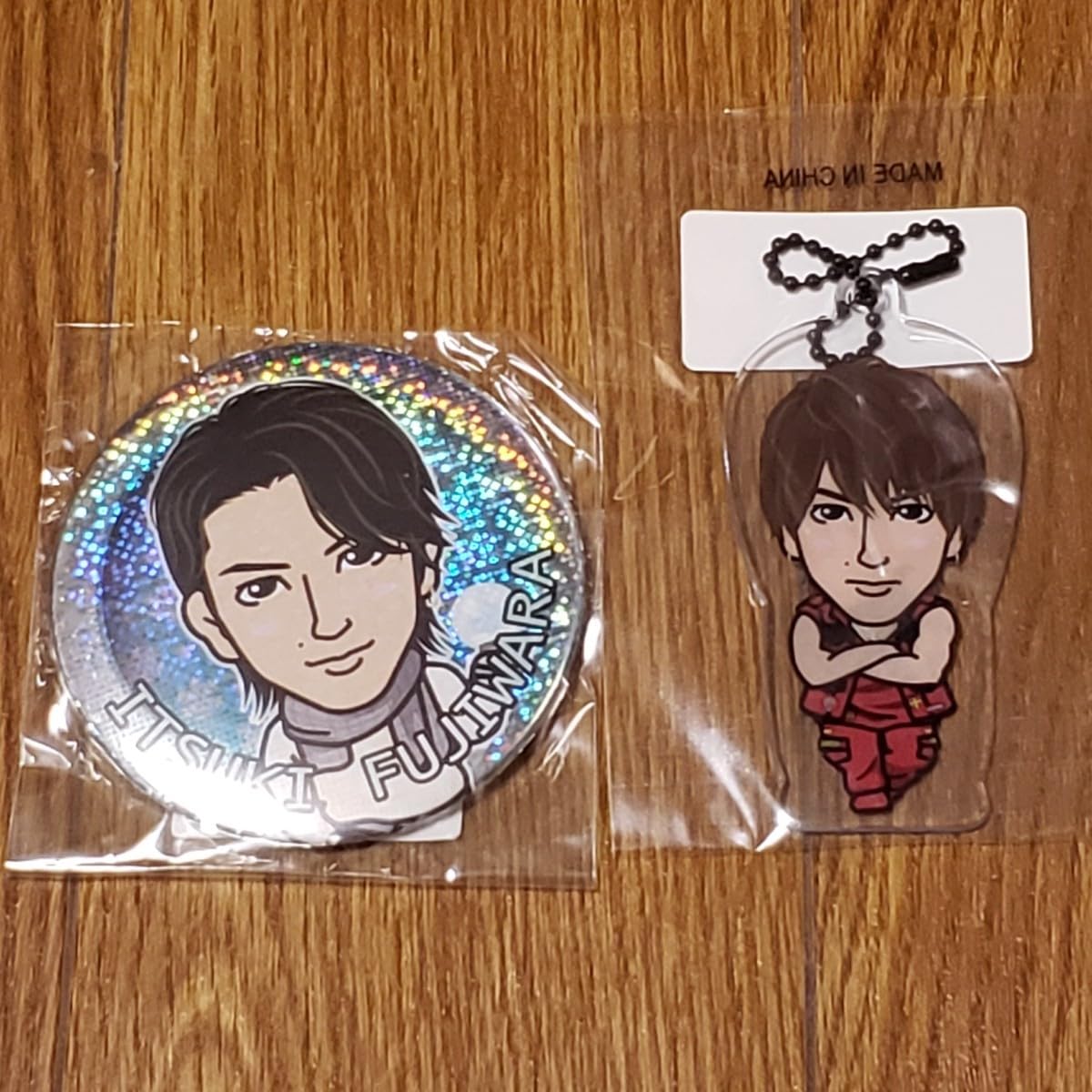 藤原樹 缶バッジ 缶バッチ めじるしチャーム クリアチャーム セット