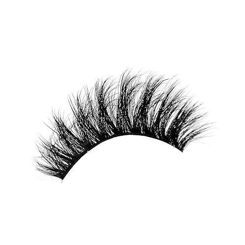 Miniatura 49 de Pooplunch Pestañas postizas de pelo de visón sintético, estilo de ojo de gato, paquete de pestañas postizas naturales esponjosas, paquete múltiple