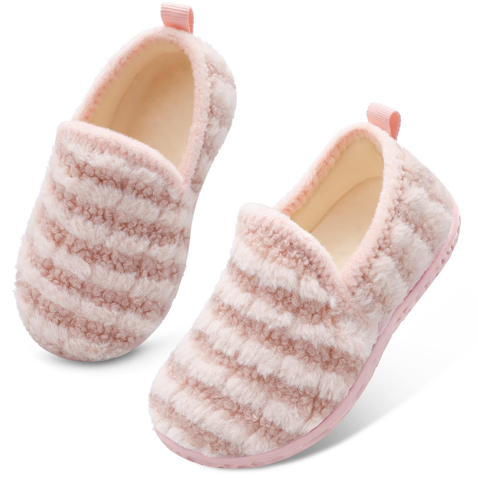 Lefflow Toddler Slippers Boys Girls House Shoes Slip on Baby Sock Shoes Lightweight Outdoor Walking Shoes