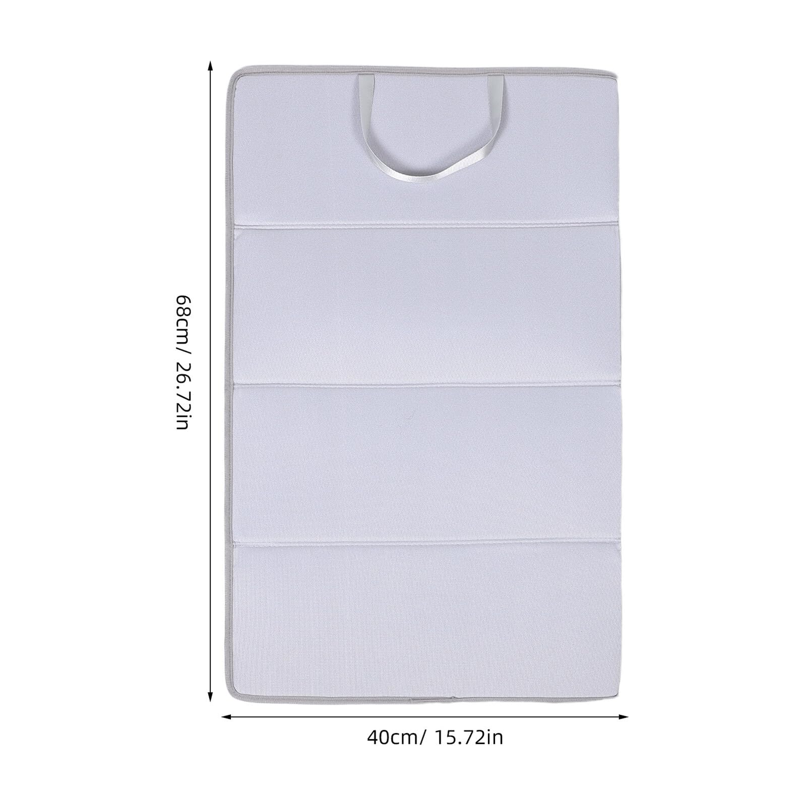 Almohadilla de Plancha Plegable Portátil de Viaje 4 Pliegues | Pp Board y Tela, Resistente al Calor, Uso Versátil en Espacios Compactos Llevar en Viaje