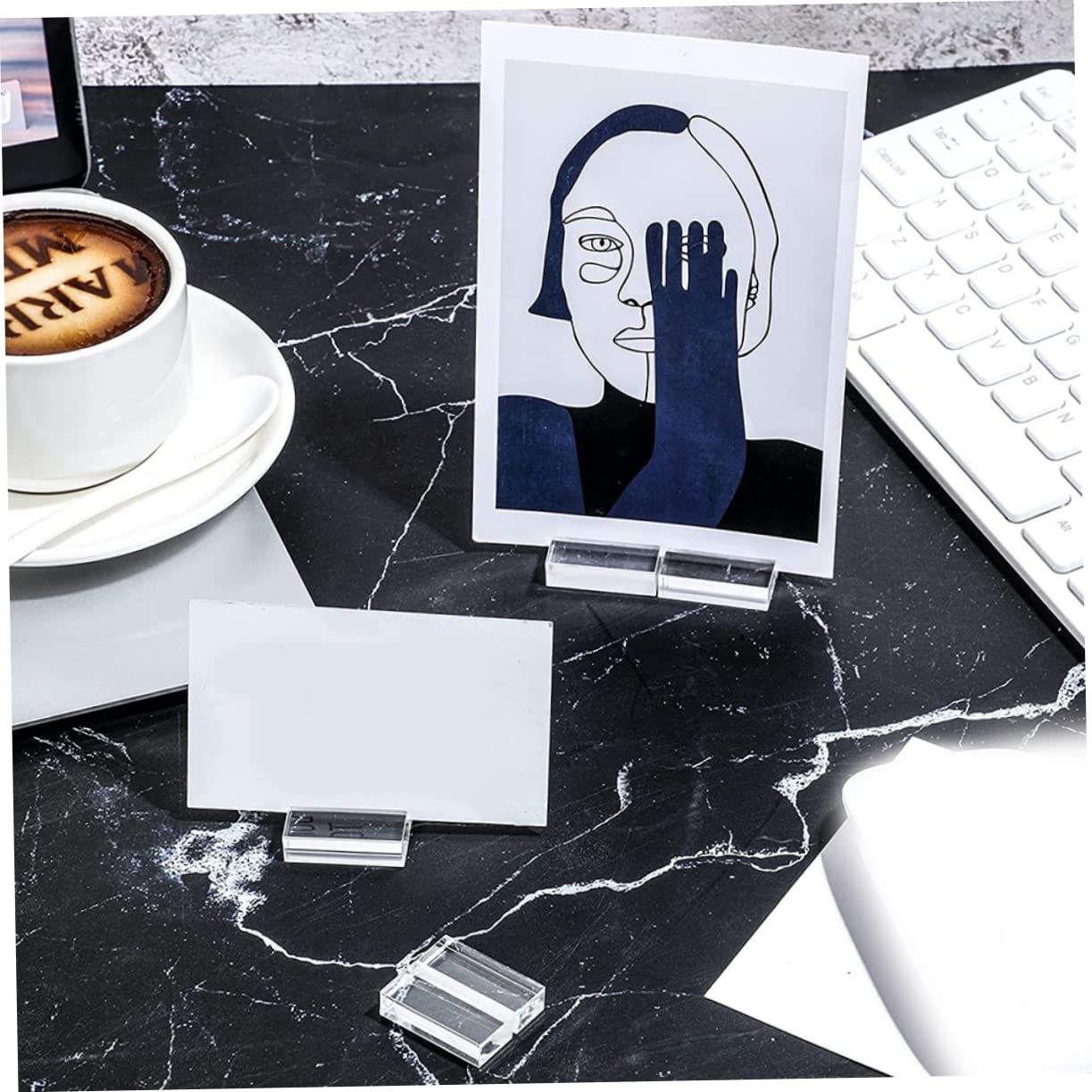 SHINEOFI 36piezas Soportes De Acrílico Transparente Para Tarjetas De Titulares De Números De Mesa Menú y Cartas Para Bodas y Eventos Diseño Moderno y Minimalista